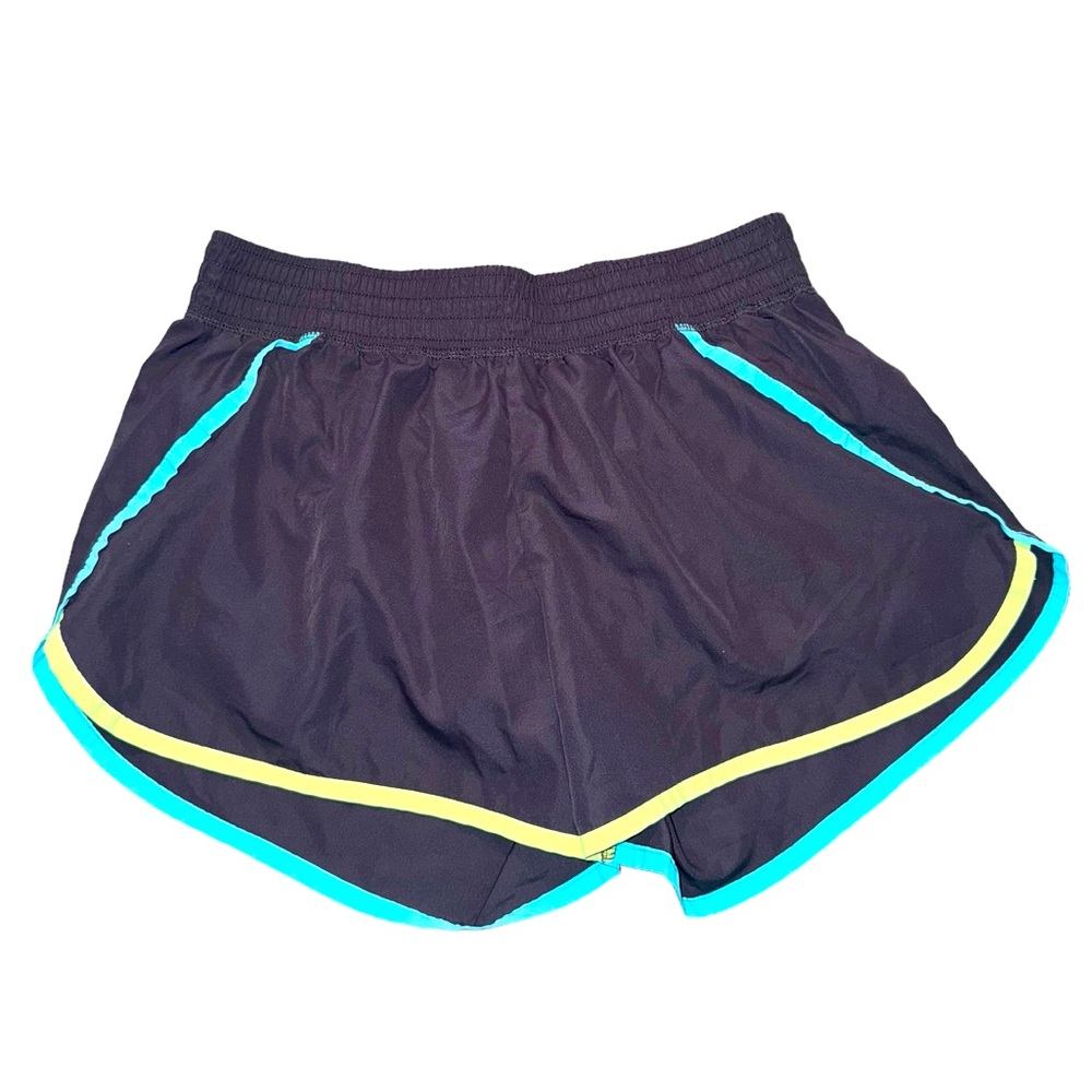 Women’s Gray/Grey, Blue, And Green/Yellow Athletic Shorts With Lining. Size M.